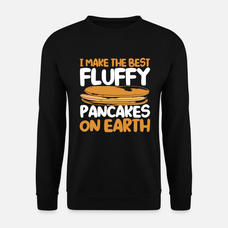Pancake Lover Gift Pancake Saying - Unisex Sweatshirt - black