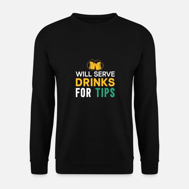 Barkeeper Geschenk Mixologist Spruch Bar - Unisex Pullover - Schwarz