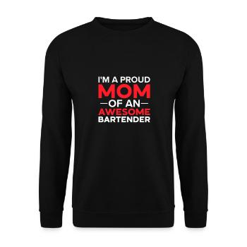Barkeeper Geschenk Mixologist Spruch Bar - Unisex Pullover - Schwarz - Vorne - Alina (178cm) & Michal (187cm)