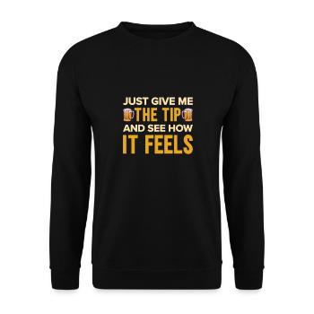 Barman Cadeau Mixologue Dire Bar - Sweat-shirt Unisexe - noir - Devant - Alina (178cm) & Michal (187cm)