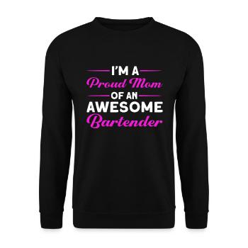 Barkeeper Geschenk Mixologist Spruch Bar - Unisex Pullover - Schwarz - Vorne - Alina (178cm) & Michal (187cm)
