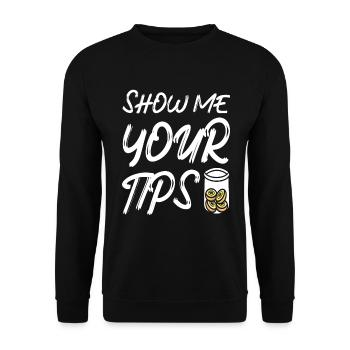 Barkeeper Geschenk Mixologist Spruch Bar - Unisex Pullover - Schwarz - Vorne - Alina (178cm) & Michal (187cm)