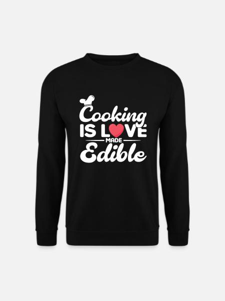 Küchenchef Spruch Geschenk Lustig Koch - Unisex Pullover - Schwarz