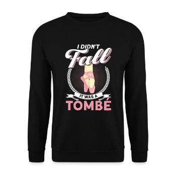 Ballet ballerine danseuse ballet - Sweat-shirt Unisexe - noir - Devant - Alina (178cm) & Michal (187cm)