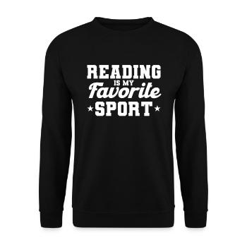Livre de lecture livre livre cadeau lecture de livres - Sweat-shirt Unisexe - noir - Devant - Alina (178cm) & Michal (187cm)