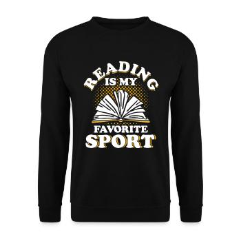 Livre de lecture livre livre cadeau lecture de livres - Sweat-shirt Unisexe - noir - Devant - Alina (178cm) & Michal (187cm)