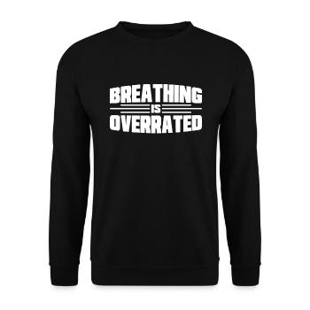 Nageur cadeau nageur disant natation - Sweat-shirt Unisexe - noir - Devant - Alina (178cm) & Michal (187cm)
