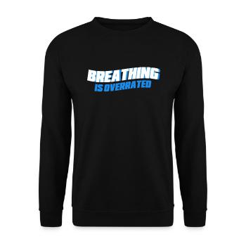 Nageur cadeau nageur disant natation - Sweat-shirt Unisexe - noir - Devant - Alina (178cm) & Michal (187cm)