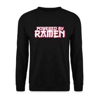 Ramen Nudel Liebhaber Essstäbchen Japanische Nudel - Unisex Pullover - Schwarz - Vorne - Alina (178cm) & Michal (187cm)