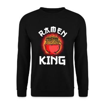 Ramen Nudel Liebhaber Essstäbchen Japanische Nudel - Unisex Pullover - Schwarz - Vorne - Alina (178cm) & Michal (187cm)