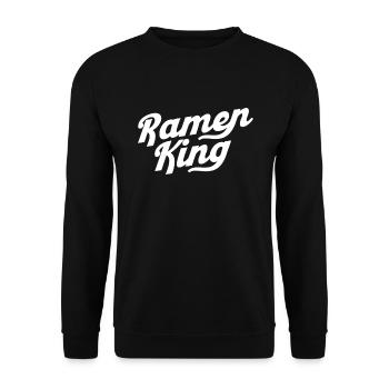 Ramen Nudel Liebhaber Essstäbchen Japanische Nudel - Unisex Pullover - Schwarz - Vorne - Alina (178cm) & Michal (187cm)