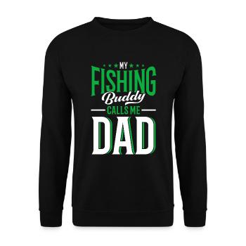 Cadeau de pêche Pêche Pêcheur Drôle De Pêcheur - Sweat-shirt Unisexe - noir - Devant - Alina (178cm) & Michal (187cm)