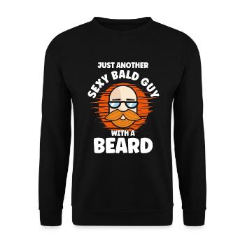 Beards Saying Funny Beard Gift Beard - Unisex Sweatshirt - black - Front - Alina (178cm) & Michal (187cm)