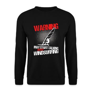 Windsurfen Surfboard Kite Geschenk Für Windsurfer - Unisex Pullover - Schwarz - Vorne - Alina (178cm) & Michal (187cm)