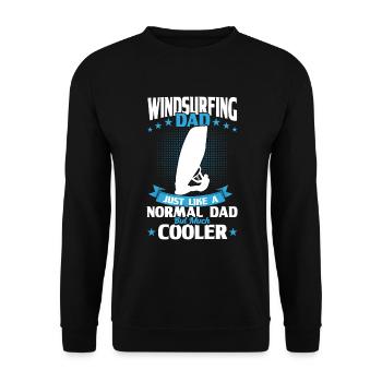 Windsurfen Surfboard Kite Geschenk Für Windsurfer - Unisex Pullover - Schwarz - Vorne - Alina (178cm) & Michal (187cm)