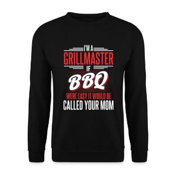 Bbq Grill Meat Lovers Grill Party Food Bbq - Unisex Sweatshirt - black - Front - Alina (178cm) & Michal (187cm)