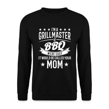 Bbq Grill Meat Lovers Grill Party Food Bbq - Unisex Sweatshirt - black - Front - Alina (178cm) & Michal (187cm)