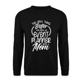 Eventplaner Hochzeitsplaner Event Manager - Unisex Pullover - Schwarz - Vorne - Alina (178cm) & Michal (187cm)