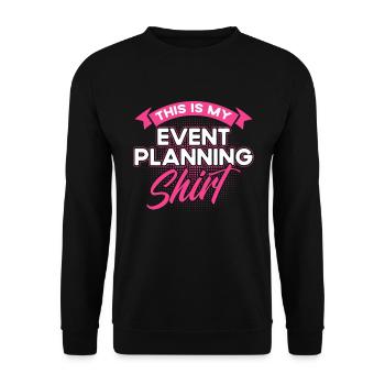 Event Planner Wedding Planner Event Manager - Unisex Sweatshirt - black - Front - Alina (178cm) & Michal (187cm)