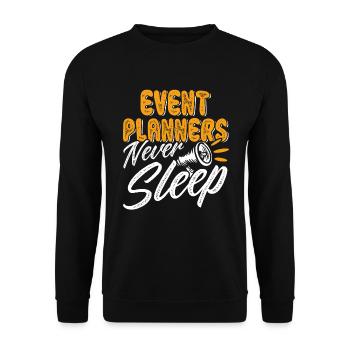 Event Planner Wedding Planner Event Manager - Unisex Sweatshirt - black - Front - Alina (178cm) & Michal (187cm)