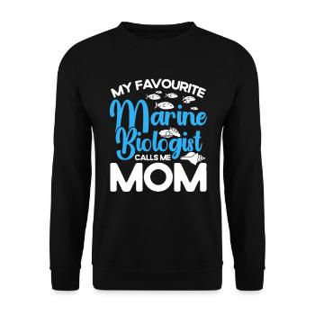 Meeresbiologe Ozean Geschenk Meeresbiologie - Unisex Pullover - Schwarz - Vorne - Alina (178cm) & Michal (187cm)
