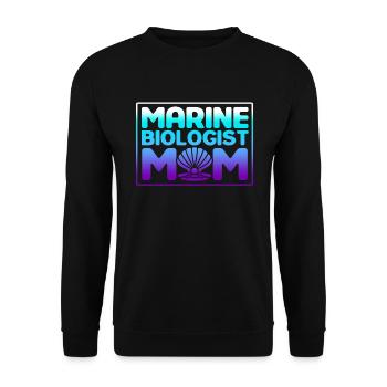 Marine Biologist Ocean Gift Marine Biology - Unisex Sweatshirt - black - Front - Alina (178cm) & Michal (187cm)