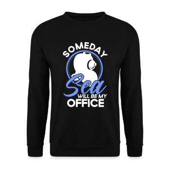 Meeresbiologe Ozean Geschenk Meeresbiologie - Unisex Pullover - Schwarz - Vorne - Alina (178cm) & Michal (187cm)