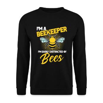 Apiculture Apiculteurs Abeilles Apiculteurs - Sweat-shirt Unisexe - noir - Devant - Alina (178cm) & Michal (187cm)