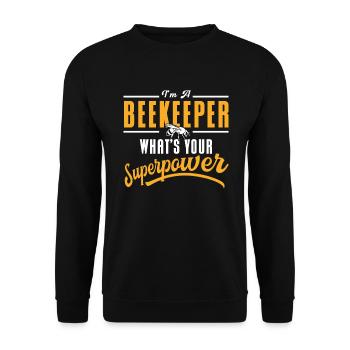 Apiculture Apiculteurs Abeilles Apiculteurs - Sweat-shirt Unisexe - noir - Devant - Alina (178cm) & Michal (187cm)