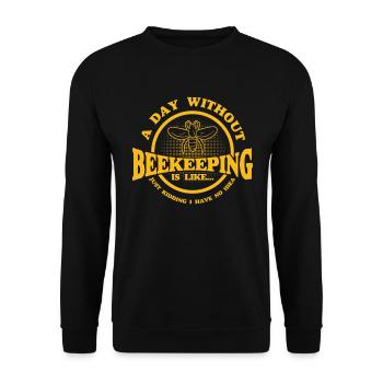 Apiculture Apiculteurs Abeilles Apiculteurs - Sweat-shirt Unisexe - noir - Devant - Alina (178cm) & Michal (187cm)