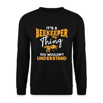 Apiculture Apiculteurs Abeilles Apiculteurs - Sweat-shirt Unisexe - noir - Devant - Alina (178cm) & Michal (187cm)