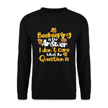 Apiculture Apiculteurs Abeilles Apiculteurs - Sweat-shirt Unisexe - noir - Devant - Alina (178cm) & Michal (187cm)