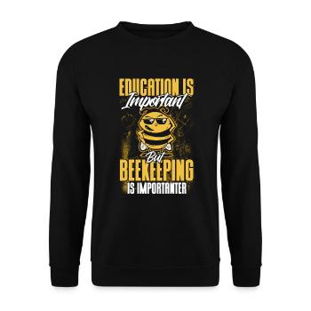 Apiculture Apiculteurs Abeilles Apiculteurs - Sweat-shirt Unisexe - noir - Devant - Alina (178cm) & Michal (187cm)