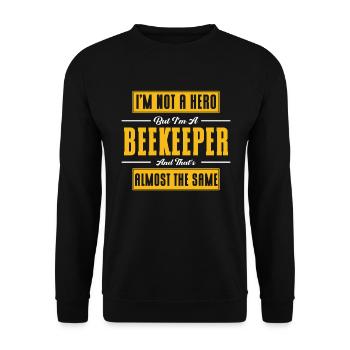 Apiculture Apiculteurs Abeilles Apiculteurs - Sweat-shirt Unisexe - noir - Devant - Alina (178cm) & Michal (187cm)