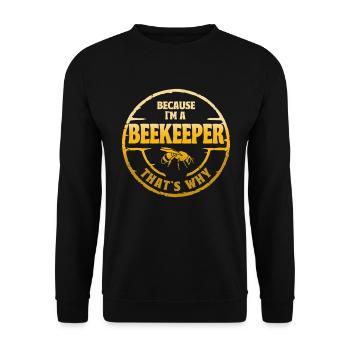 Apiculture Apiculteurs Abeilles Apiculteurs - Sweat-shirt Unisexe - noir - Devant - Alina (178cm) & Michal (187cm)