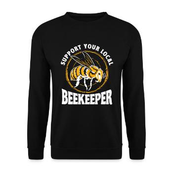 Apiculture Apiculteurs Abeilles Apiculteurs - Sweat-shirt Unisexe - noir - Devant - Alina (178cm) & Michal (187cm)