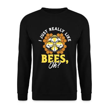 Apiculture Apiculteurs Abeilles Apiculteurs - Sweat-shirt Unisexe - noir - Devant - Alina (178cm) & Michal (187cm)