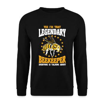 Apiculture Apiculteurs Abeilles Apiculteurs - Sweat-shirt Unisexe - noir - Devant - Alina (178cm) & Michal (187cm)