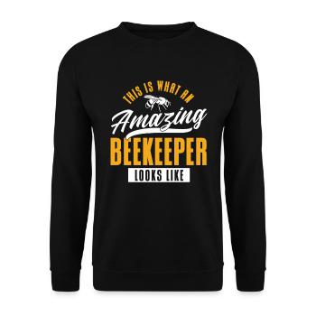 Apiculture Apiculteurs Abeilles Apiculteurs - Sweat-shirt Unisexe - noir - Devant - Alina (178cm) & Michal (187cm)