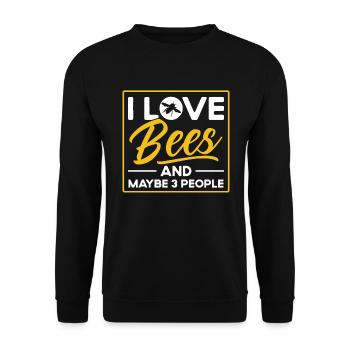 Apiculture Apiculteurs Abeilles Apiculteurs - Sweat-shirt Unisexe - noir - Devant - Alina (178cm) & Michal (187cm)