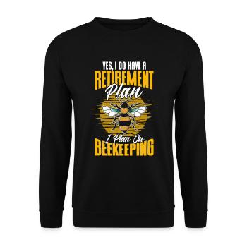 Apiculture Apiculteurs Abeilles Apiculteurs - Sweat-shirt Unisexe - noir - Devant - Alina (178cm) & Michal (187cm)