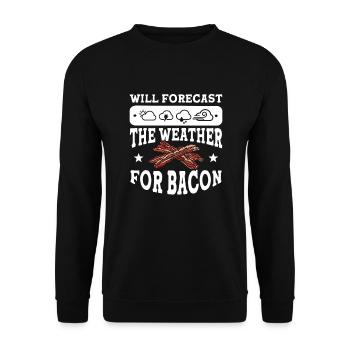 Meteorologist saying gift meteorology - Unisex Sweatshirt - black - Front - Alina (178cm) & Michal (187cm)