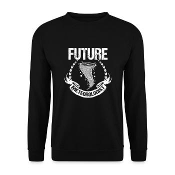 Météorologue Citation Cadeau Météorologie - Sweat-shirt Unisexe - noir - Devant - Alina (178cm) & Michal (187cm)