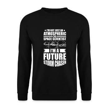 Météorologue Citation Cadeau Météorologie - Sweat-shirt Unisexe - noir - Devant - Alina (178cm) & Michal (187cm)