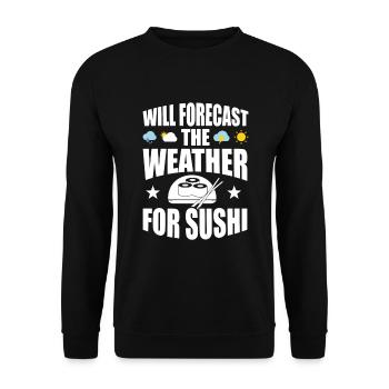 Meteorologist saying gift meteorology - Unisex Sweatshirt - black - Front - Alina (178cm) & Michal (187cm)