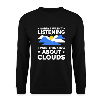 Météorologue Citation Cadeau Météorologie - Sweat-shirt Unisexe - noir - Devant - Alina (178cm) & Michal (187cm)