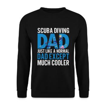 Sporttauchen Geschenk Unterwasser Sporttaucher - Unisex Pullover - Schwarz - Vorne - Alina (178cm) & Michal (187cm)