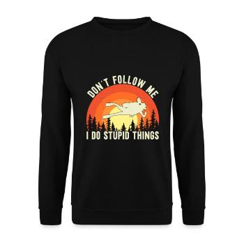 Cadeau de plongée sous-marine plongeur sous-marin - Sweat-shirt Unisexe - noir - Devant - Alina (178cm) & Michal (187cm)