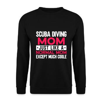 Sporttauchen Geschenk Unterwasser Sporttaucher - Unisex Pullover - Schwarz - Vorne - Alina (178cm) & Michal (187cm)
