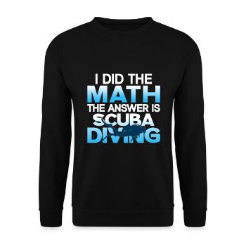 Sporttauchen Geschenk Unterwasser Sporttaucher - Unisex Pullover - Schwarz - Vorne - Alina (178cm) & Michal (187cm)